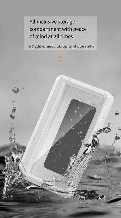 Fixed Waterproof and Anti-fog Mobile Phone Case Self-adhesive for Bathroom Shower Phone Holder Waterproof Touched Shower Phone